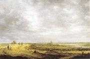 Jan van Goyen, Rivierlandschap met gezicht op Arnhem.